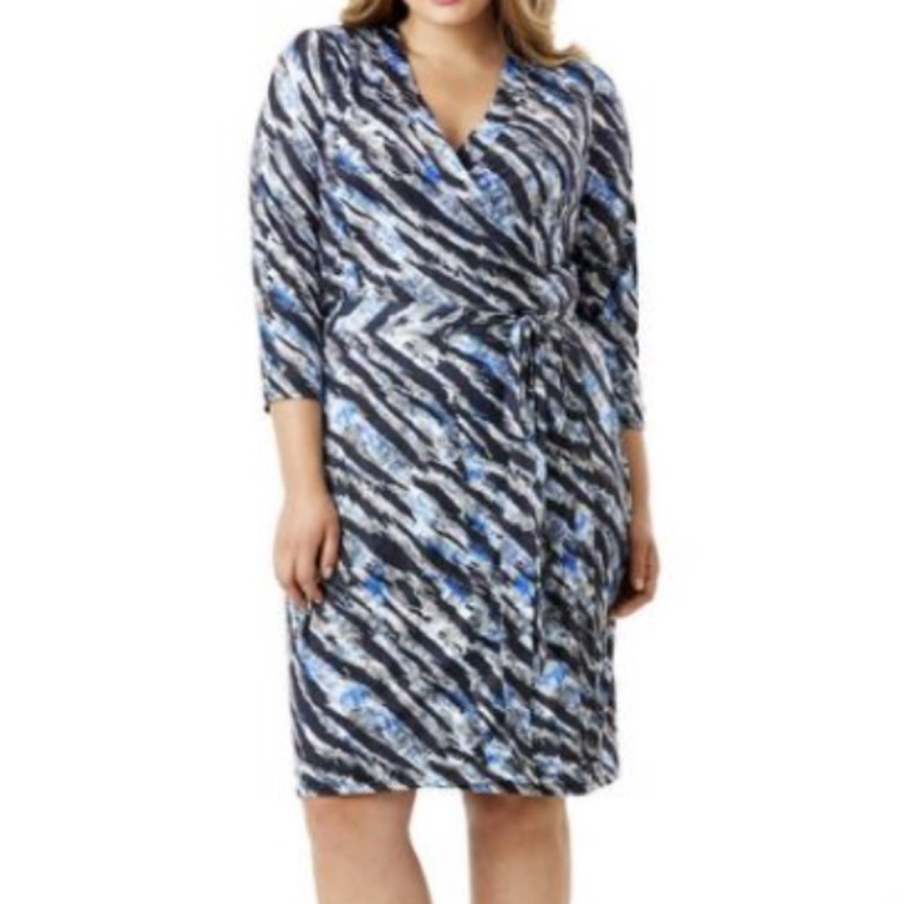 Mynt 1972 print wrap dress